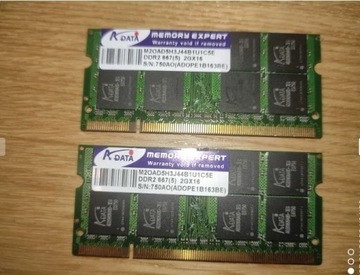 A-DATA DDR2 667 2x2GB SODIMM - pamięć do laptopa