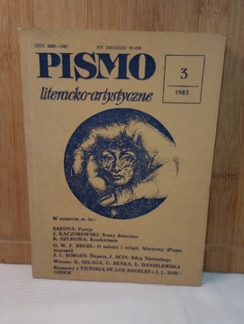 Pismo literacko-artystyczne. Nr.3/1985
