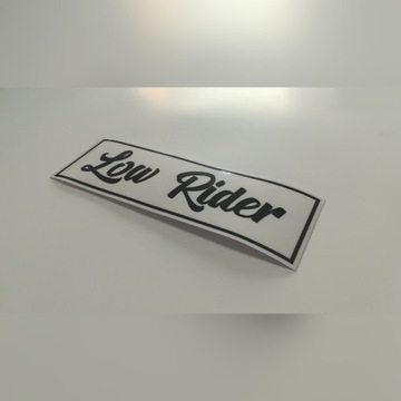 Naklejka sticker wlepa FOTO STYLE - Low Rider 