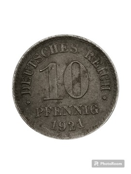 10 pfennig 1921 A