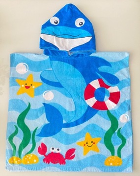 Ponczo ręcznik plażowy Crivit z kapturem 112x58 cm