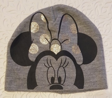 Disney Myszka Minnie szara czapka C&A 