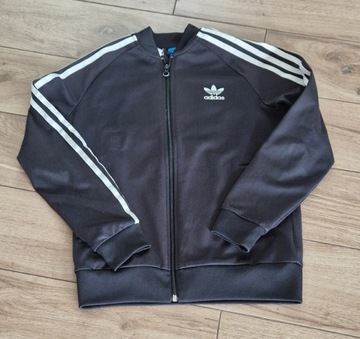 Bluza rozpinana Adidas czarna 11-12 lat 150 cm