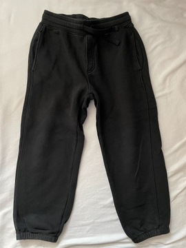 H&M czarne spodnie dresy 146/152