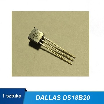 DS18B20 DALLAS_Czujnik temp - cyfrowy 1-wire THT