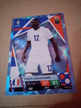 Euro 2024 topps RANDAL KOLO MUANI FRA 13 BLUE 