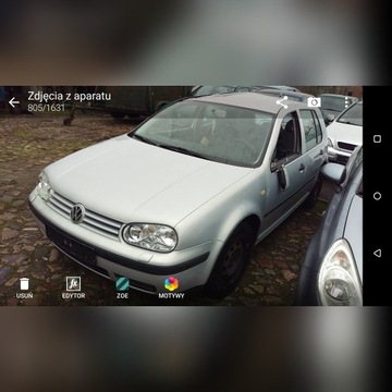 VW Golf 4 maska zderzak lampy przód części