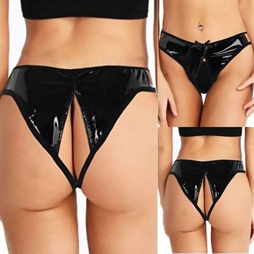 Latex majtki stringi damskie roz L -Xl 