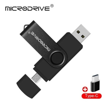 PENDRIVE MICRODRIVE USB 32GB USB 2.0. CZARNY KOLOR