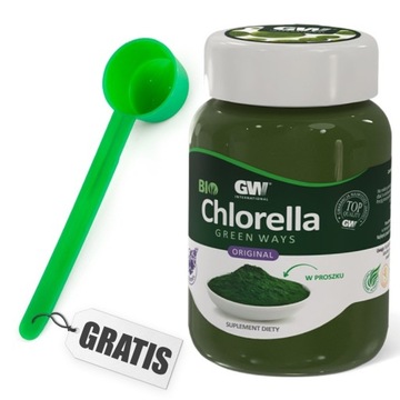 BIO CHLORELLA Green Ways w proszku (350 g) + miark