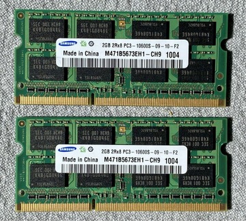 2x Pamięć RAM DDR3 Samsung M471B5673FH0-CH9 2 GB 