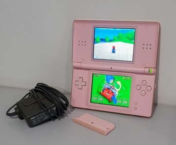 Konsola Nintendo DS Lite Różowy + oryginalny zasilacz