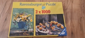 puzzle, 2 obrazki  po 1000 sztuk
