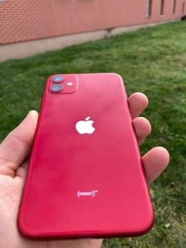 Smartfon apple Iphone 11 RED- jak nowy!