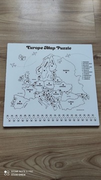 Puzzle mapa europy 