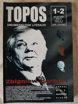 Topos nr 62-63 (1-2/2002) Zbigniew Herbert