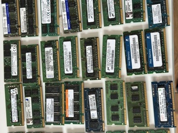 Pamięci RAM DDR3 DDR2 77szt