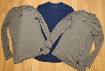 Koszulki kompresyjne Nike Pro, zestaw, rozmiar M 
