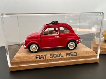 Model w gablocie Fiat 500L skala 1:24