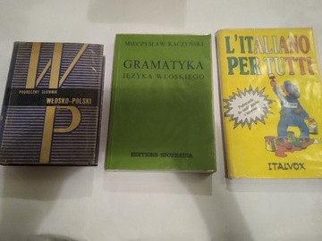Zestaw książek do nauki j. włoskiego