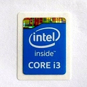 Naklejka + książeczka po procesorze Intel Core i3