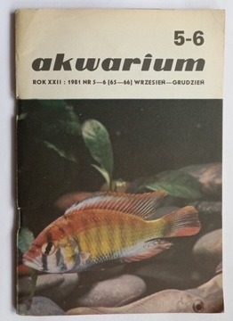 Czasopismo dwumiesięcznik Akwarium nr 5-6 rok 1981