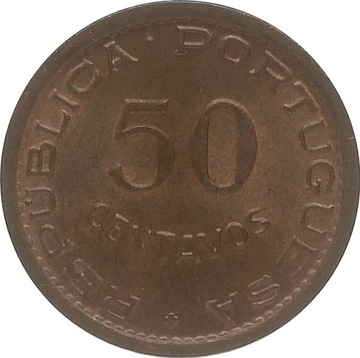 Angola 50 centavos 1954, KM#75