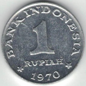 Indonezja 1 rupia 1970 22 mm
