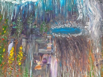 Obraz akryl na płótnie 24x30 cm magiczny las
