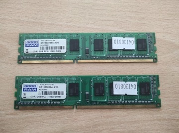 2 x RAM DDR3 Goodram PC3 GR1333D364L9/2G 2 GB