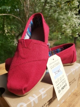 Espadryle Toms Classics Red Canvas r. 36 #1