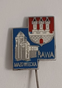 Stara przypinka PRL Rawa Mazowiecka (emalia)