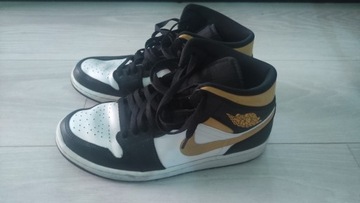 air jordan 1 mid white pollen black r.43