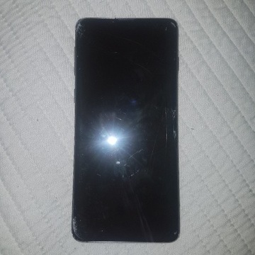 Samsung Galaxy S10 czarny oryginalne folie uszkodz