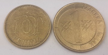 Finlandia - 1 markka, 10 pennia