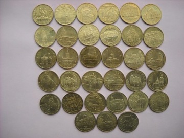 Monety 2 zł NG -miasta 33 szt 