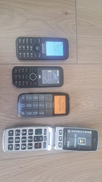 4 sprawne stare telefony komórkowe 