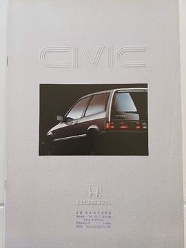 Prospekt Honda Civic 198?r UNIKAT