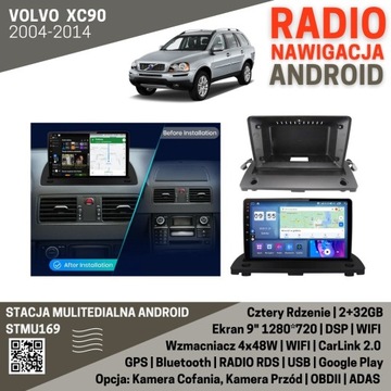 RADIO VOLVO XC90 2004-2014 9" QUAD CORE 2+32GB