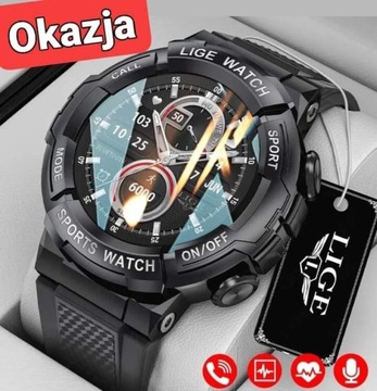 Smartwatch 2024 TELEFON SMS EKG SPORT MUZYKA HIT