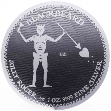 Monetasrebrna srebro 1oz 9999 Jolly Roger Warszawa