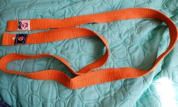 Pomarańczowy pas Karate/ Judo