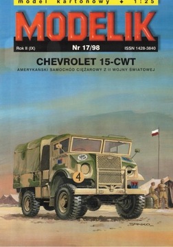 Model kartonowy Modelik Chevrolet 15-CWT 1:25