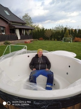 Ruska bania balia ogrodowa jacuzzi sauna beczka