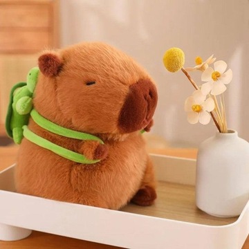 Pluszowa kapibara z plecakiem - miękka zabawka