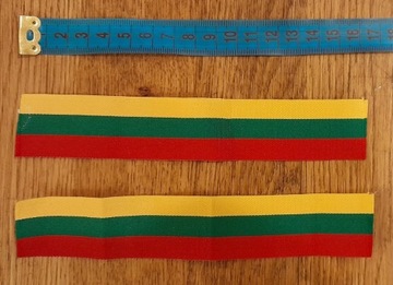 Wstążka Litwa flaga Litewska barwy narodowe Kresy
