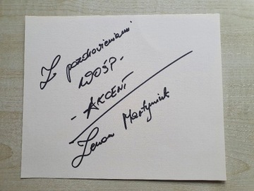 Autograf Zenona Martyniuka (Akcent)
