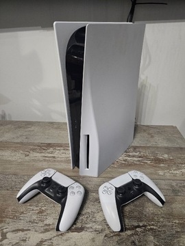 PS5 1T 2x pad Dualsense +4 gry jak Nowy
