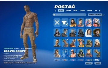 Konto fortnite z travis scott