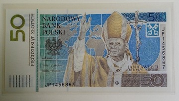 Polska 50 złotych 2006 UNC Jan Paweł II
